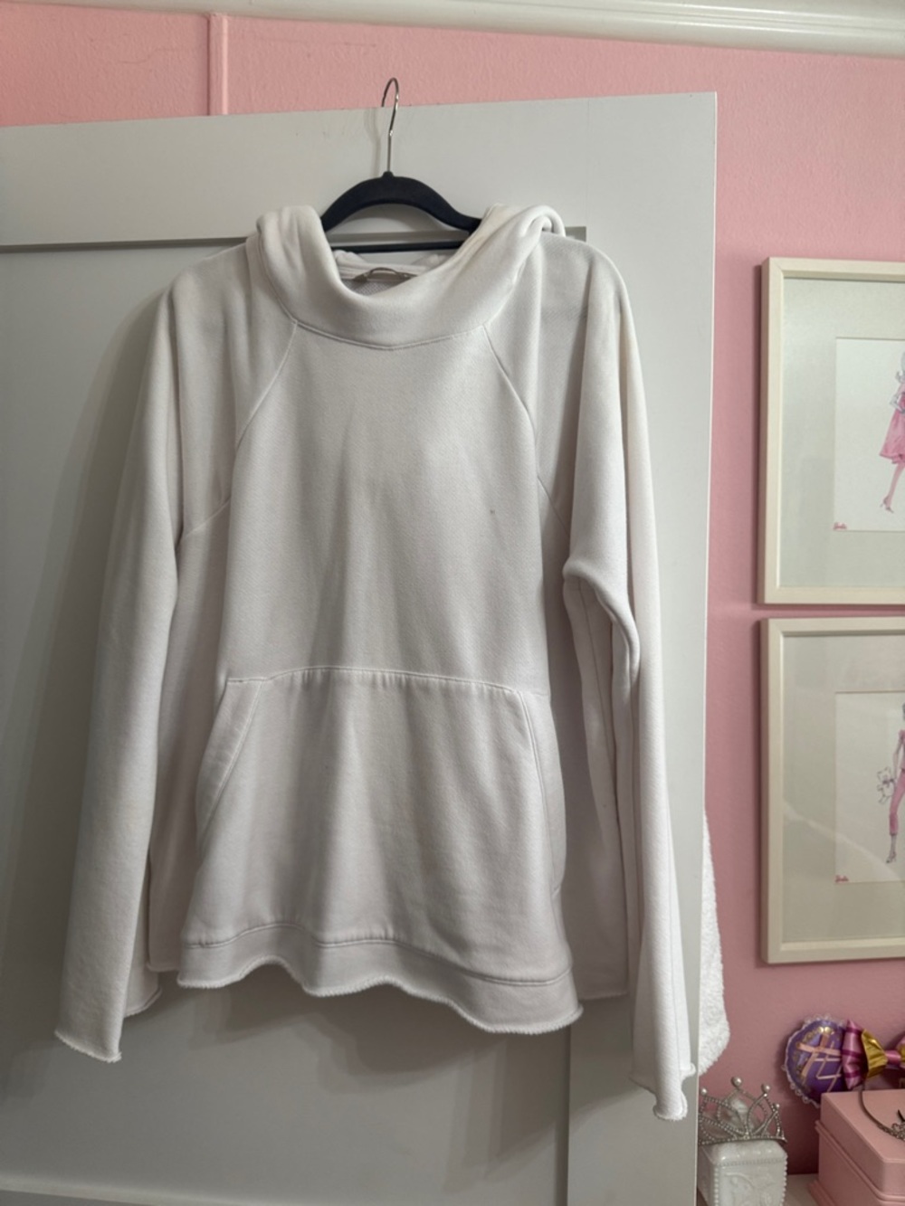Athleta Ivory Hooded Pullover